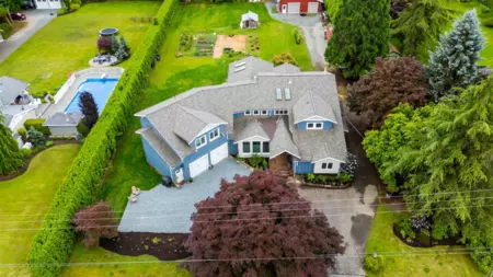 Aerial View of 25088 59 Avenue, Langley, BC