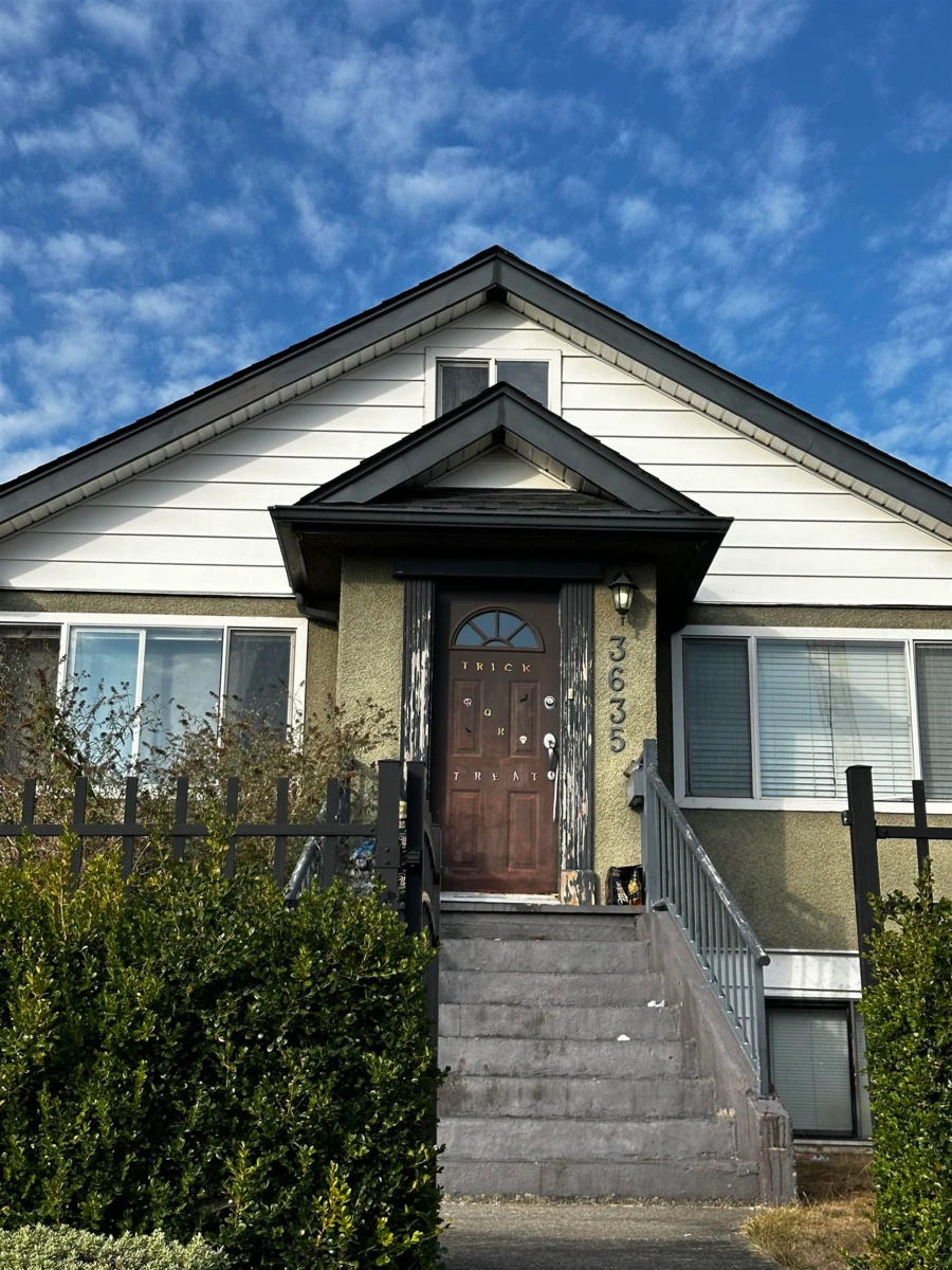 Exterior Rear Photo of 3635 Franklin Street, Vancouver, BC