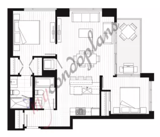 Bedroom 3 Photo of 3010 4670 Assembly Way, Burnaby, BC