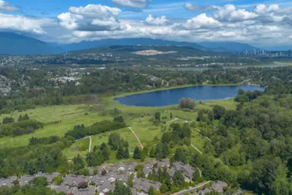 Aerial View of 19 5240 Oakmount Crescent, Burnaby, BC