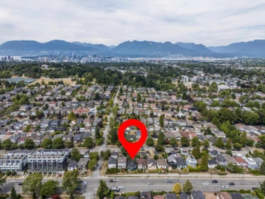 Aerial View of 88 W Woodstock Avenue, Vancouver, BC