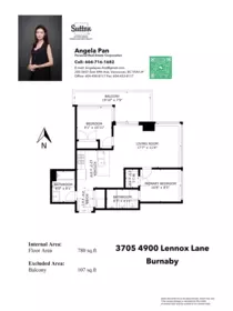 3705 4900 Lennox Lane, Burnaby, BC, Burnaby — Apartment/Condo for sale