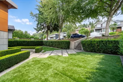 Aerial View of 7317 Barnet Road, Burnaby, BC
