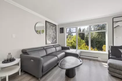 Living Room Photo of 201 1140 Strathaven Drive, North Vancouver, BC