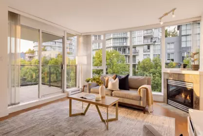 Living Room Photo of 404 1428 W 6th Avenue, Vancouver, BC