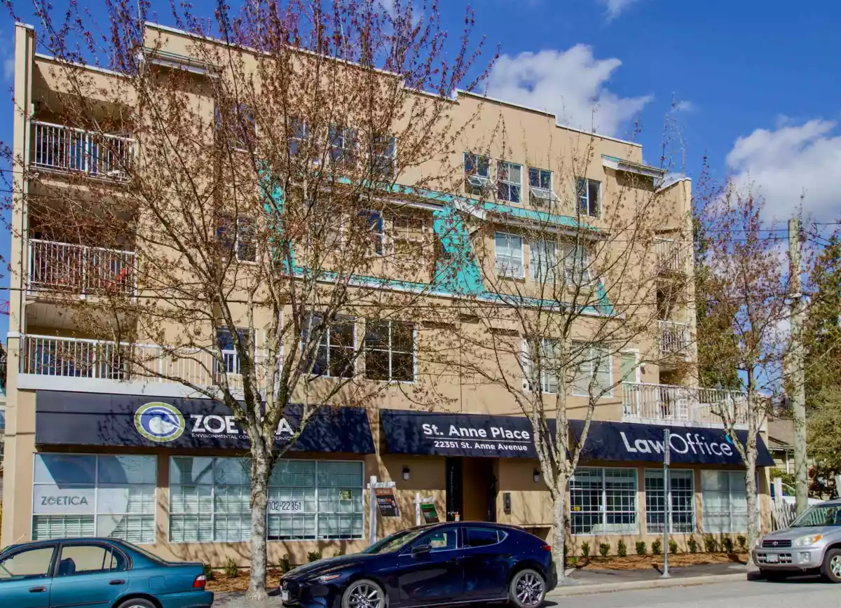 Exterior Front Photo of 404 22351 St Anne Avenue, Maple Ridge, BC