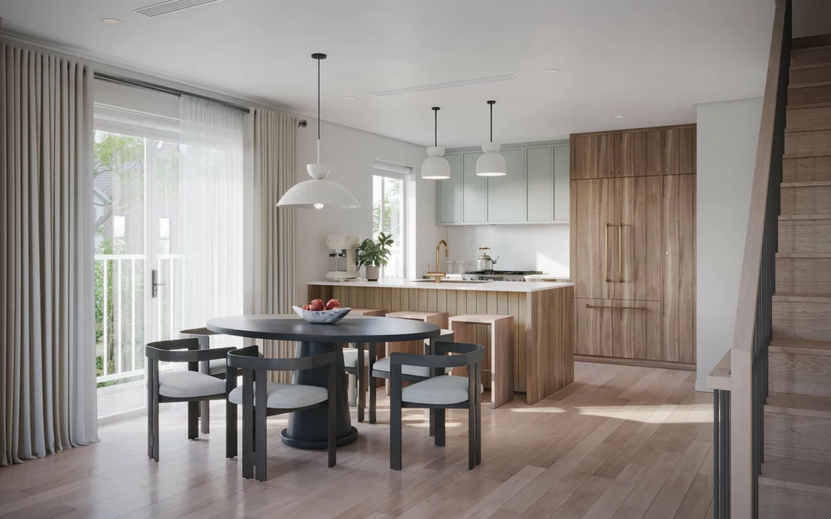 Dining Area Photo of 4 2333 E 54th Avenue, Vancouver, BC