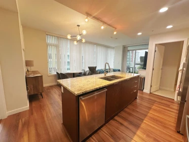 Kitchen Island Photo of 1005 8688 Hazelbridge Way, Richmond, BC