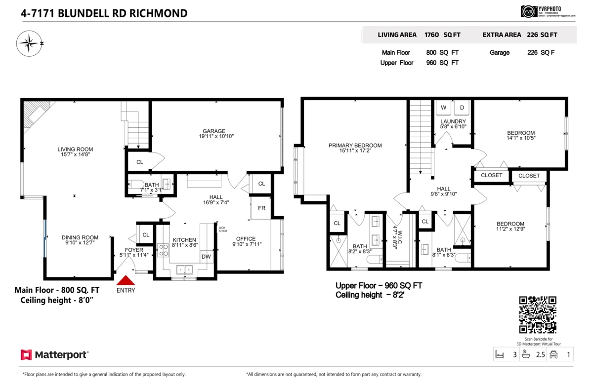 Aerial View of 4 7171 Blundell Road, Richmond, BC