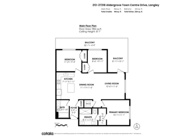 213 27218 Aldergrove Town Centre Drive, Langley, BC, Langley — Apartment/Condo for sale