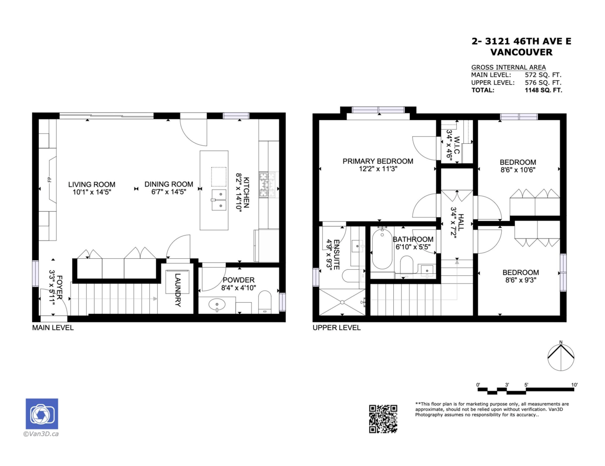 Backyard Photo of 2 3121 E 46th Avenue, Vancouver, BC