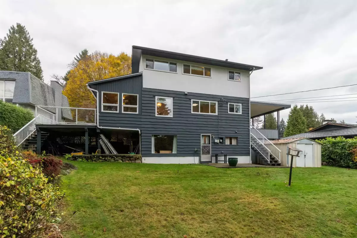 Aerial View of 3005 Fleet Street, Coquitlam, BC
