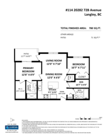 Hallway Photo of 114 20282 72b Avenue, Langley, BC