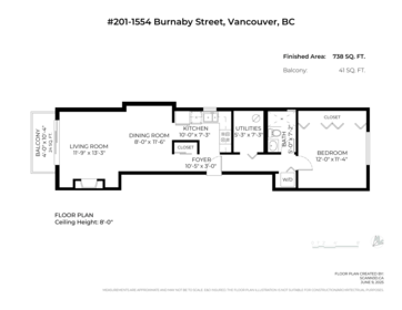 Basement Recreation Room Photo of 201 1554 Burnaby Street, Vancouver, BC