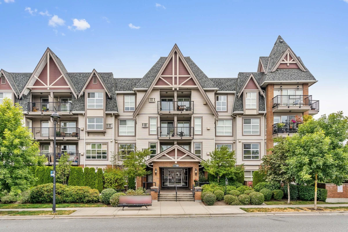 Exterior Front Photo of 310 17769 57 Avenue, Surrey, BC