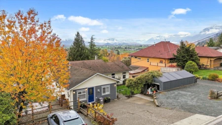 Aerial View of 46455 Uplands Road, Chilliwack, BC