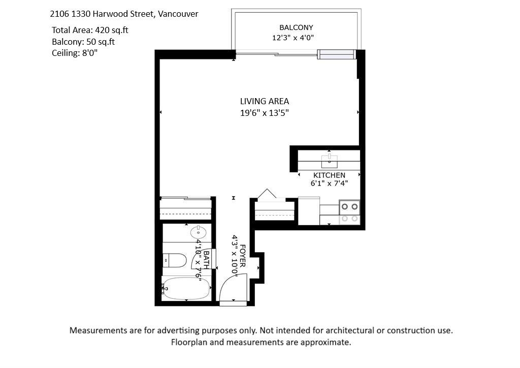 Powder Room Photo of 2106 1330 Harwood, Vancouver, BC