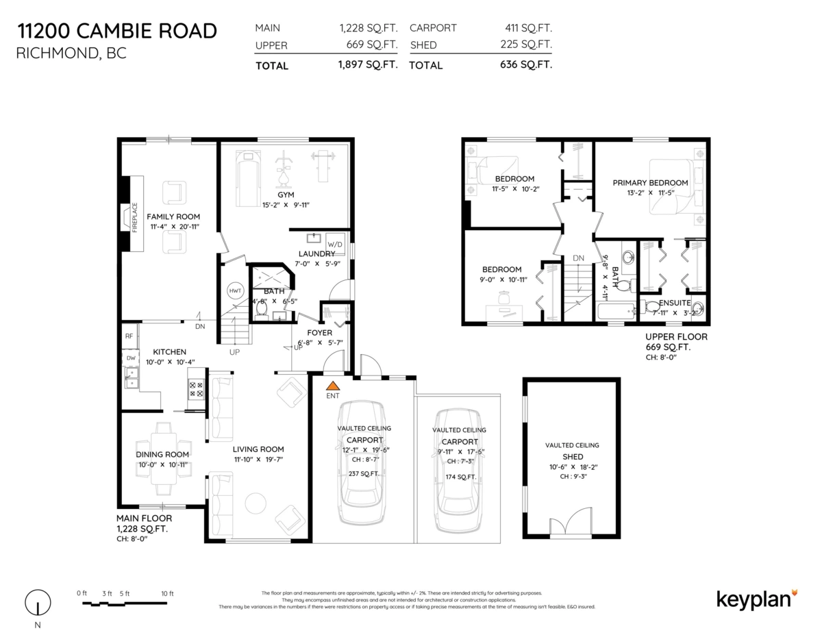 Exterior Rear Photo of 11200 Cambie Road, Richmond, BC