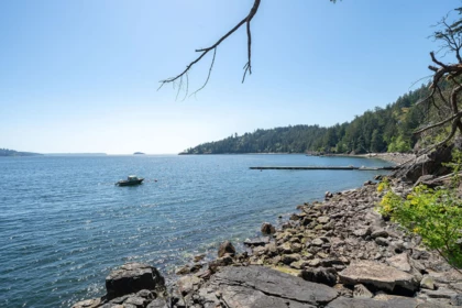 Aerial View of 1477 Cleator Road, Bowen Island, BC