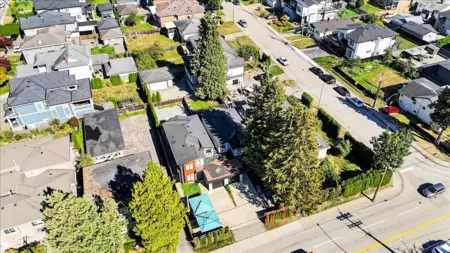 Aerial View of 7430 Canada Way, Burnaby, BC