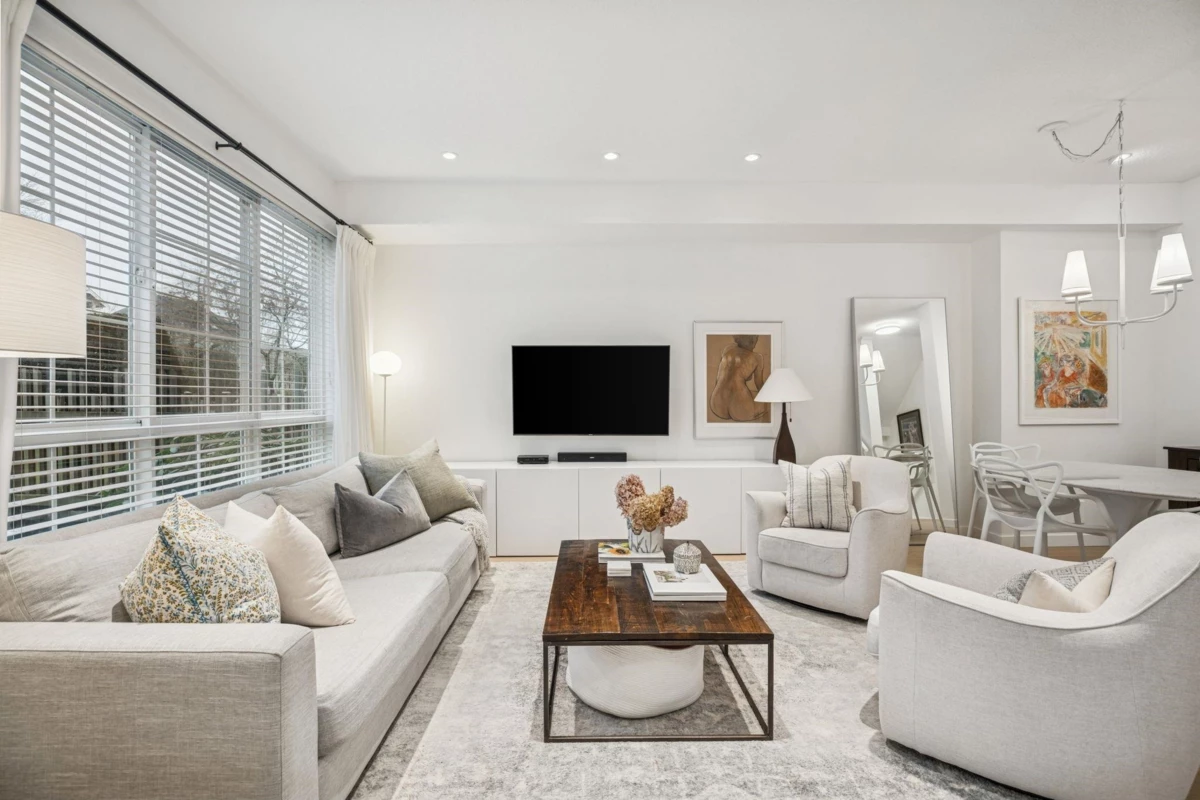 Living Room Photo of 117 2200 Panorama Drive, Port Moody, BC