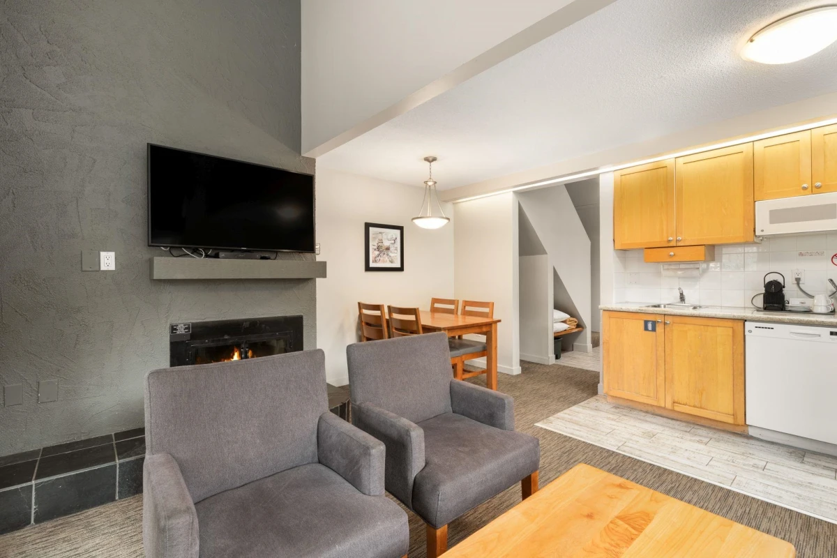 Dining Area Photo of 310 4420 Sundial Place, Whistler, BC