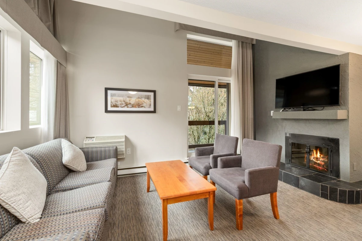 Family Room Photo of 310 4420 Sundial Place, Whistler, BC