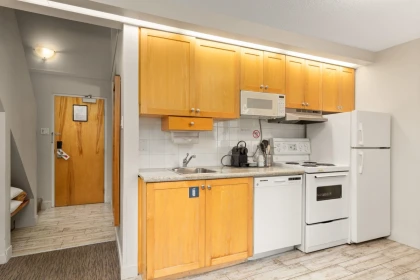 Kitchen Island Photo of 310 4420 Sundial Place, Whistler, BC
