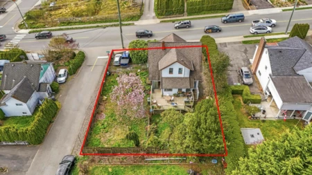 Aerial View of 319 Marmont Street, Coquitlam, BC