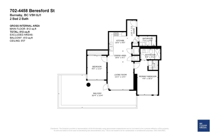Aerial View of 702 4458 Beresford Street, Burnaby, BC