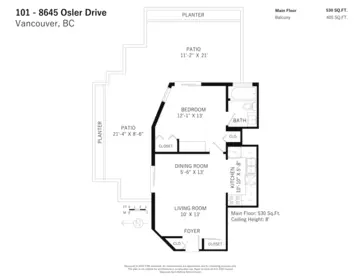 Garage Interior Photo of 101 8645 Osler Street, Vancouver, BC