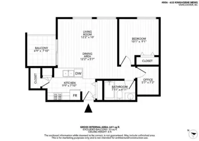 Front Yard Photo of 806 633 Kinghorne Mews, Vancouver, BC