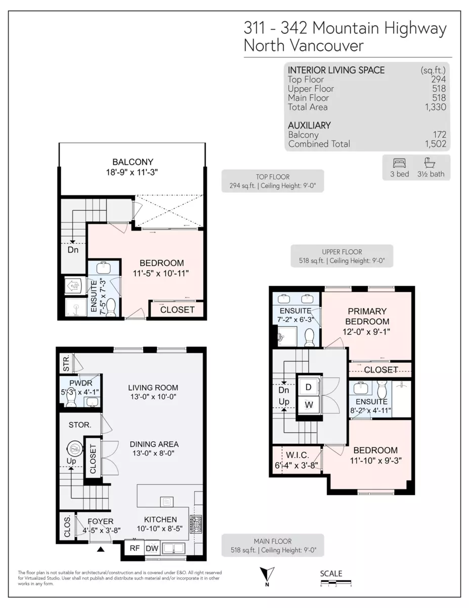 Exterior Rear Photo of 311 342 Mountain Highway, North Vancouver, BC