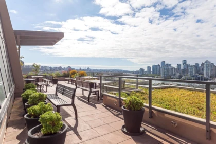 Aerial View of 217 288 W 1st Avenue, Vancouver, BC