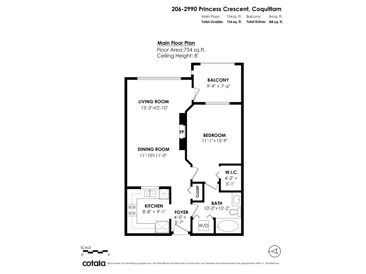 Exterior Rear Photo of 206 2990 Princess Crescent, Coquitlam, BC