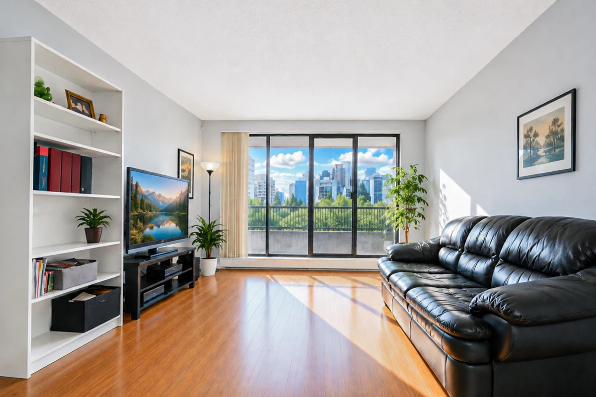 Living Room Photo of 802 6595 Willingdon Avenue, Burnaby, BC