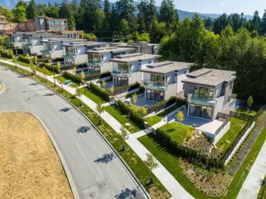 Aerial View of 592 Arthur Erickson Place, West Vancouver, BC