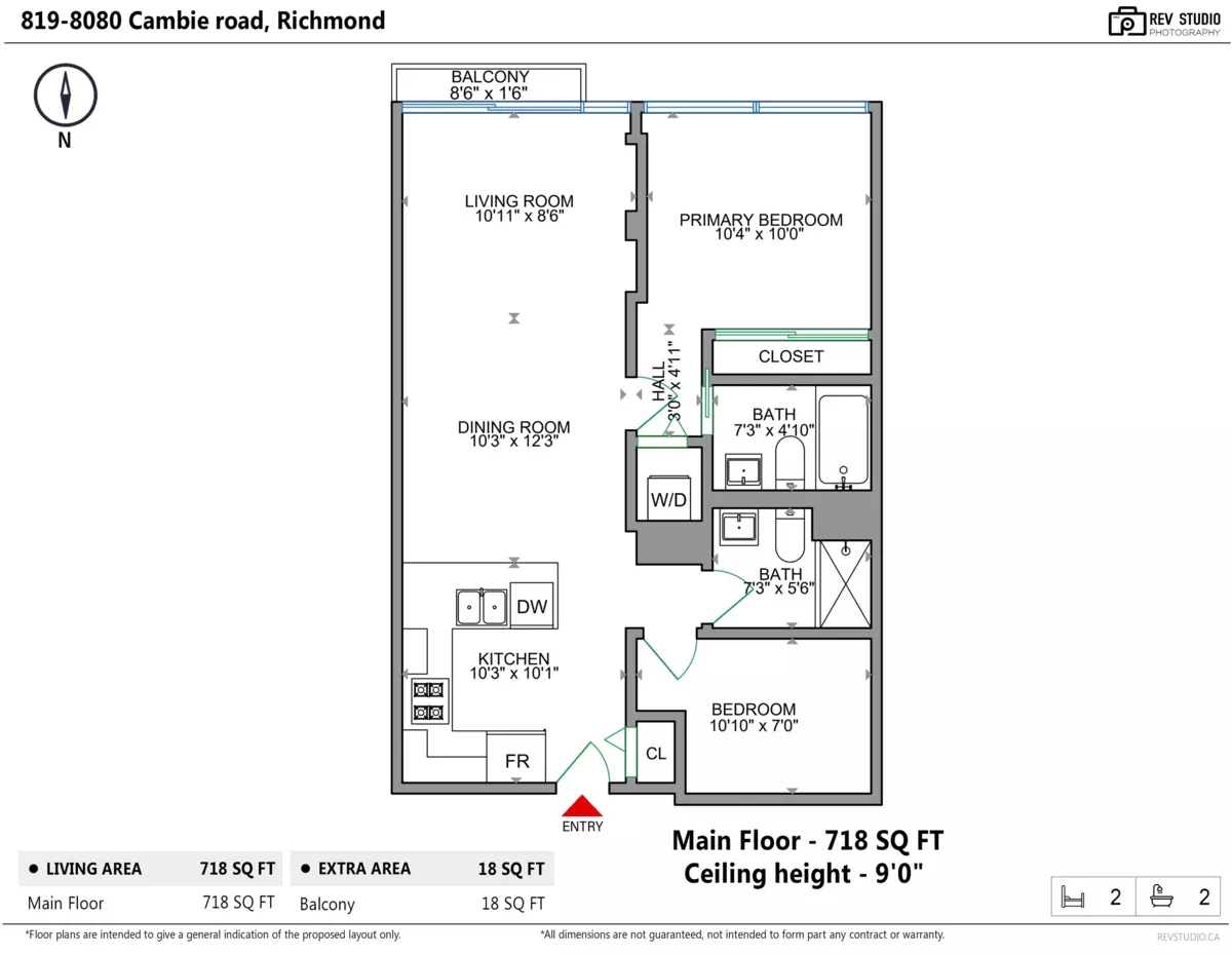Exterior Rear Photo of 819 8080 Cambie Road, Richmond, BC