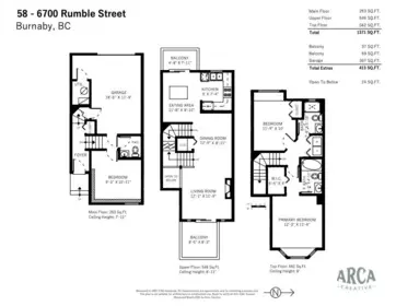 Staircase Photo of 58 6700 Rumble Street, Burnaby, BC