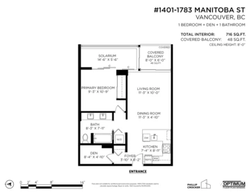 Outdoor Patio Photo of 1401 1783 Manitoba Street, Vancouver, BC