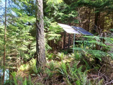 Aerial View of 585 Errington Way, Gambier Island, BC