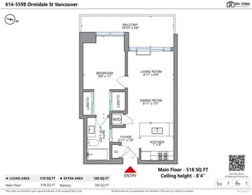 Outdoor Deck Photo of 614 5598 Ormidale Street, Vancouver, BC