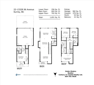 Hallway Photo of 22 13328 96 Avenue, Surrey, BC