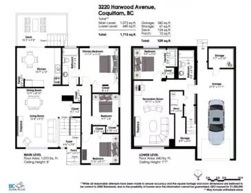 Basement Recreation Room Photo of 3220 Harwood Avenue, Coquitlam, BC