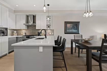 Kitchen Island Photo of 303 3755 Chatham Street, Richmond, BC