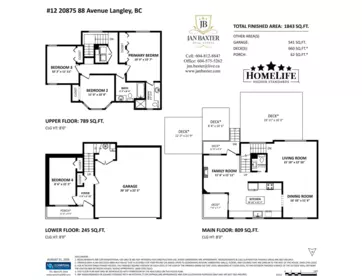 Living Room Photo of 12 20875 88th Avenue, Langley, BC