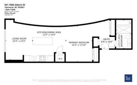 Hallway Photo of 601 1568 Alberni Street, Vancouver, BC