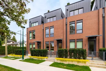 809 W 38th Avenue, Vancouver, BC, Vancouver — Townhouse for sale