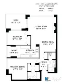 Office / Den Photo of 205 1896 Marine Drive, West Vancouver, BC