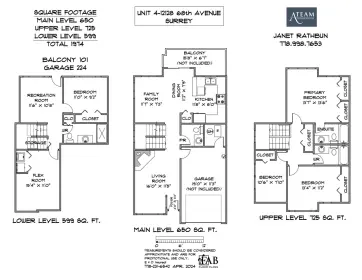 4 12128 68 Avenue, Surrey, BC, Surrey — Townhouse for sale